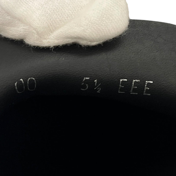 美品▲FERRAGAMO フェラガモ ロゴ型押し バイカラー チャンキーソール レザー ローファー ブラック レッド 5.5 イタリア製 メンズ