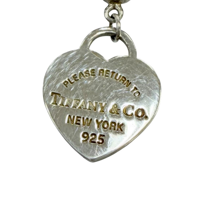極美品☆TIFFANY&amp;Co. ティファニー リターントゥティファニー ミニハートタグ ビーズ ブレスレット 925 シルバー 重量5.3g 保存袋付き