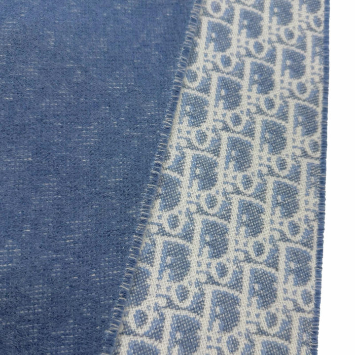 極美品□Christian Dior クリスチャンディオール 25CDO309I093 カシミヤ100％ オブリーク 総柄 大判ショール マフラー イタリア製 正規品