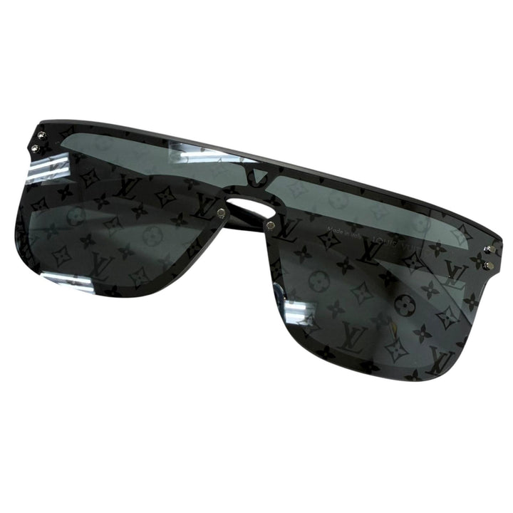 極美品□LOUIS VUITTON ルイヴィトン 2023年製 Z1082E サングラス・LVワイメア モノグラム ブラック 93L 145 デモレンズ イタリア製