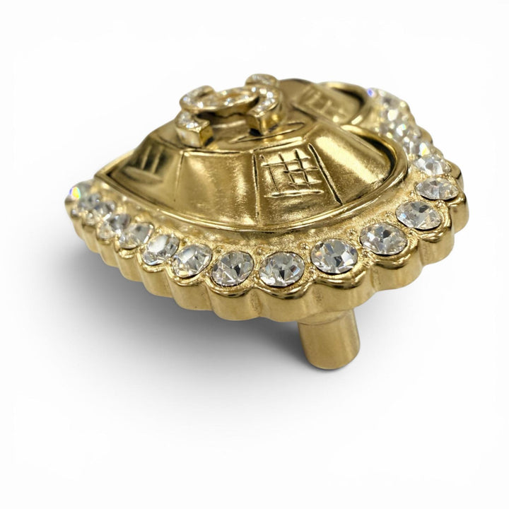 極美品☆CHANEL シャネル L25K ココマーク ハート ラインストーン ブローチ アクセサリー ゴールド フランス製 レディース 箱・保存袋付