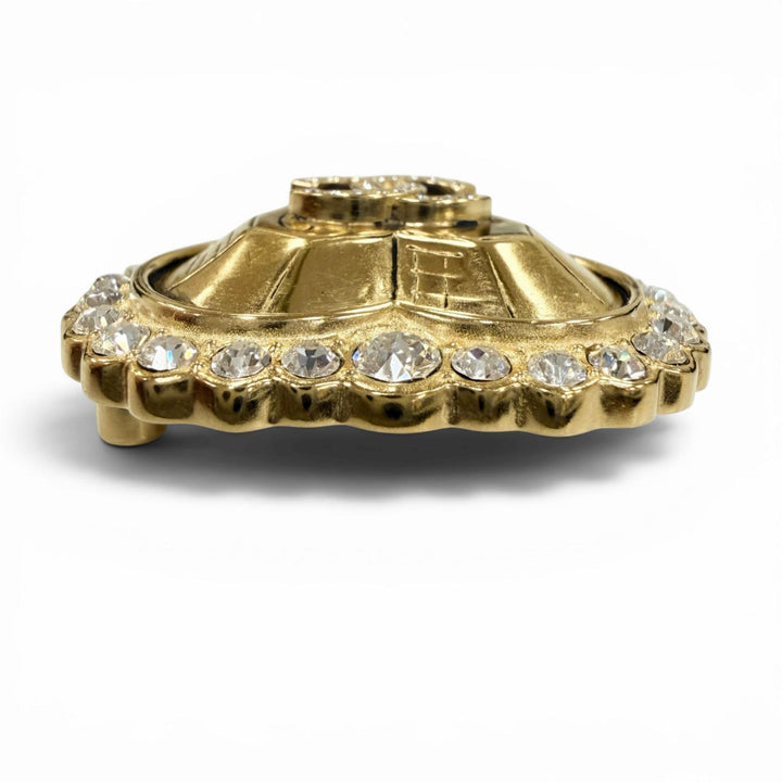 極美品☆CHANEL シャネル L25K ココマーク ハート ラインストーン ブローチ アクセサリー ゴールド フランス製 レディース 箱・保存袋付
