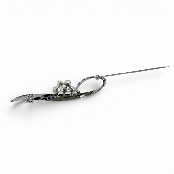 極美品☆MIKIMOTO ミキモト パール アコヤ真珠 ベビーパールブローチ アクセサリー シルバー レディース