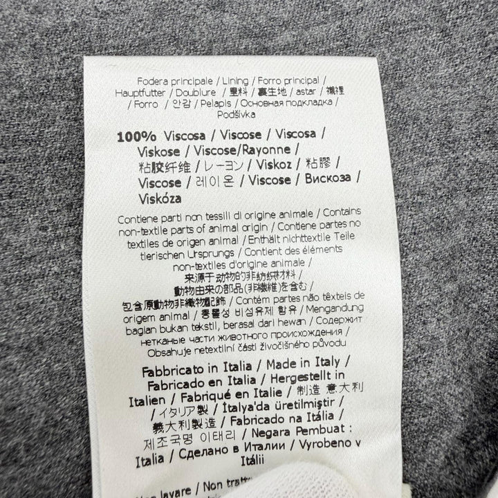 極美品◇FENDI フェンディ FJ7092AC2Q ウール100％ ダブルブレスト テーラードジャケット グレー 38 イタリア製 正規品 レディース