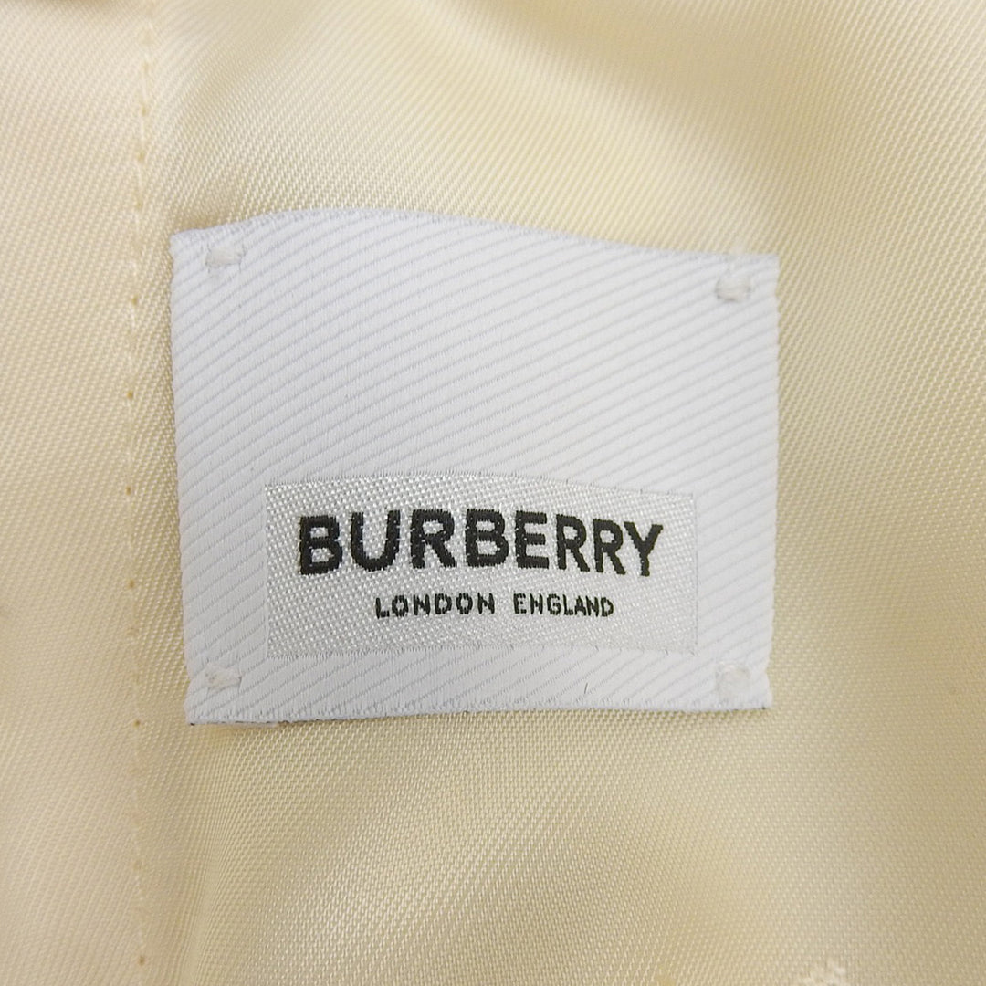 未使用品▲BURBERRY バーバリー 8054151 ウール100％ TBロゴ センタープレス ショートパンツ クリーム 34 イタリア製 正規品 レディース