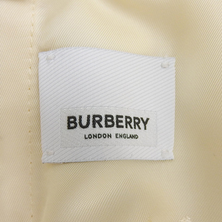 未使用品▲BURBERRY バーバリー 8054151 ウール100％ TBロゴ センタープレス ショートパンツ クリーム 34 イタリア製 正規品 レディース