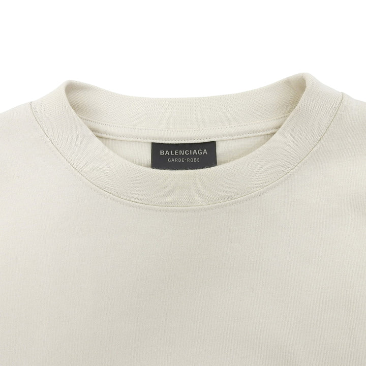 極美品▲BALENCIAGA バレンシアガ 22SS 724524 TNVM7 Waist Shape Tee 半袖Ｔシャツ ライトベージュ S ポルトガル製 正規品 レディース