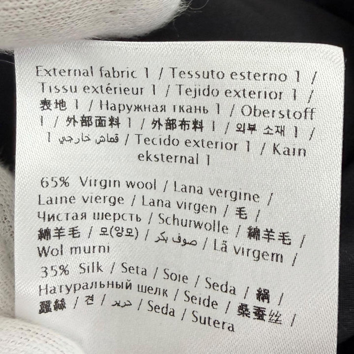 極美品△VALENTINO ヴァレンティノ 22SS 1B3VAZC6360 シルク混 リボン レース切替 ペンシルドレス ノースリーブ ワンピース 黒 36 正規品