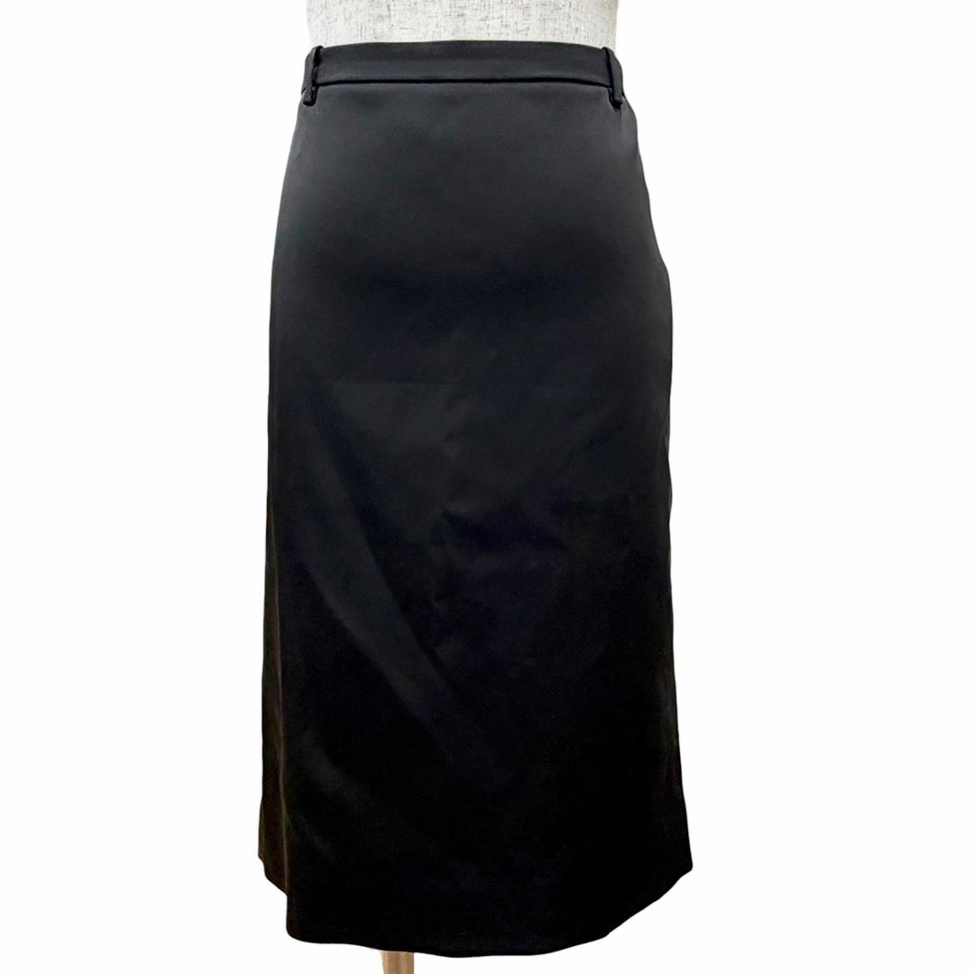未使用品△BALENCIAGA バレンシアガ 24AW 808789 TRO56 EVENINGWEAR タイトスカート シンプル ブラック 34 イタリア製 正規品 レディース