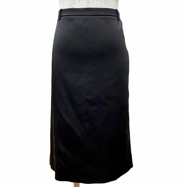 未使用品△BALENCIAGA バレンシアガ 24AW 808789 TRO56 EVENINGWEAR タイトスカート シンプル ブラック 34 イタリア製 正規品 レディース