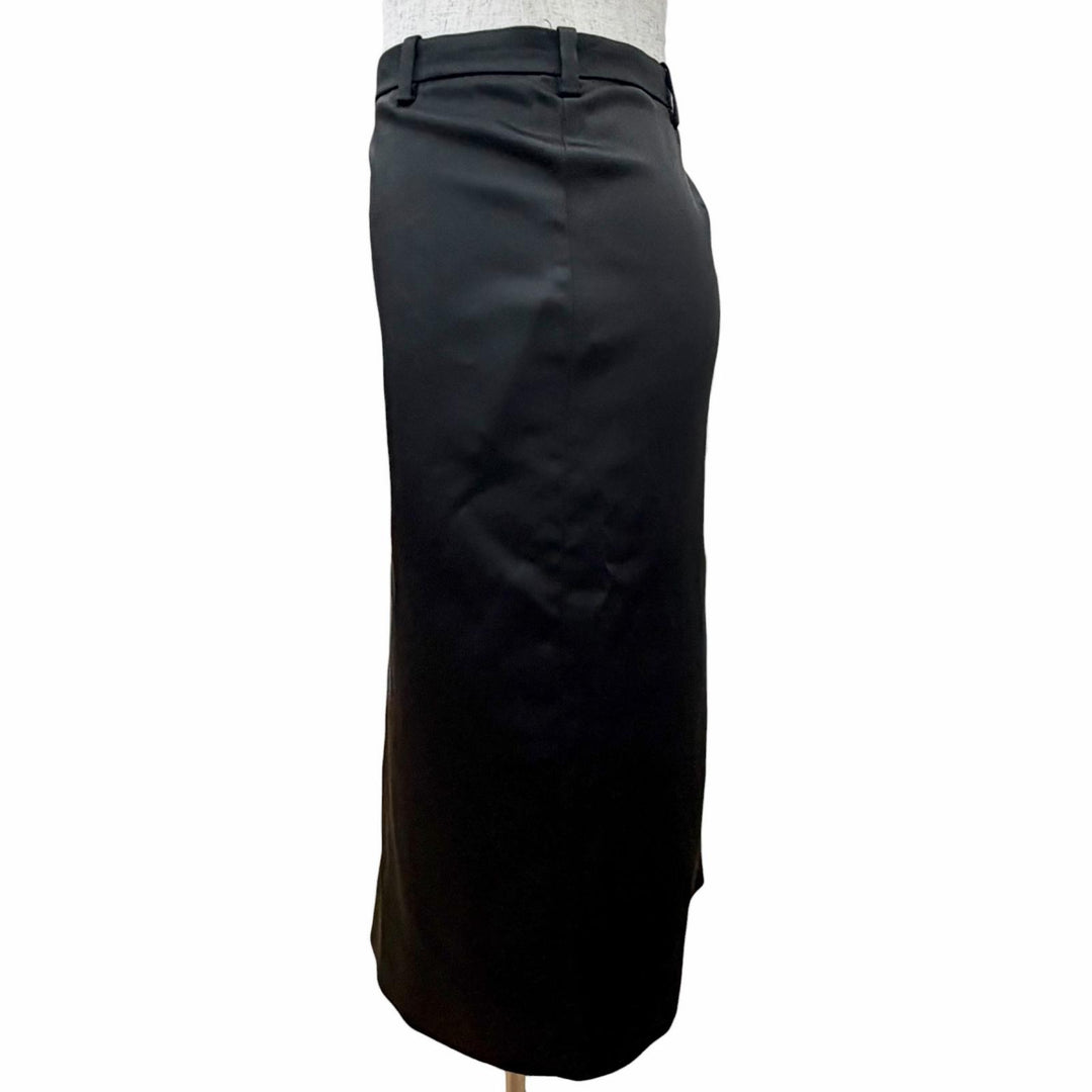 未使用品△BALENCIAGA バレンシアガ 24AW 808789 TRO56 EVENINGWEAR タイトスカート シンプル ブラック 34 イタリア製 正規品 レディース