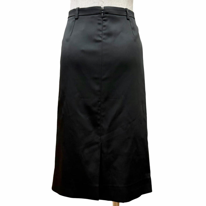 未使用品△BALENCIAGA バレンシアガ 24AW 808789 TRO56 EVENINGWEAR タイトスカート シンプル ブラック 34 イタリア製 正規品 レディース