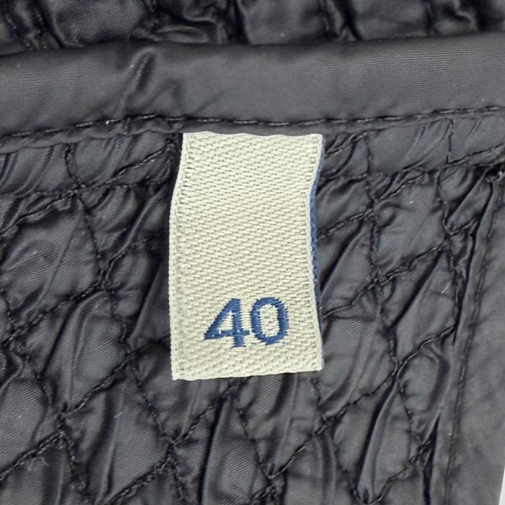 極美品△MONCLER モンクレール 2022年製 H20932G00003 バックジップ キルティング ノースリーブ ワンピース ブラック系 40 正規品