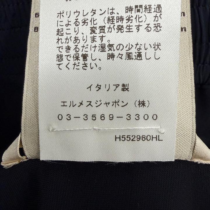 極美品▼HERMES エルメス 25SS 552960HL スイムウェア スイミングショーツ ショートパンツ 水着 ダークネイビー 46 伊製 正規品 メンズ