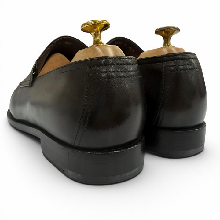 美品▼BERLUTI ベルルッティ アンディ デムジュール Uチップ レザーシューズ ローファー ブラック 6 イタリア製 メンズ ビジネス◎　