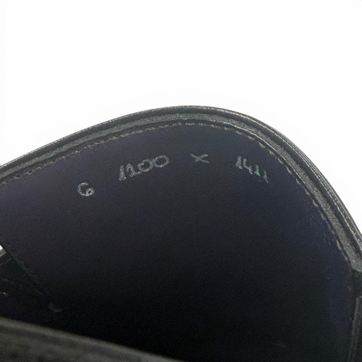 美品▼BERLUTI ベルルッティ アンディ デムジュール Uチップ レザーシューズ ローファー ブラック 6 イタリア製 メンズ ビジネス◎　