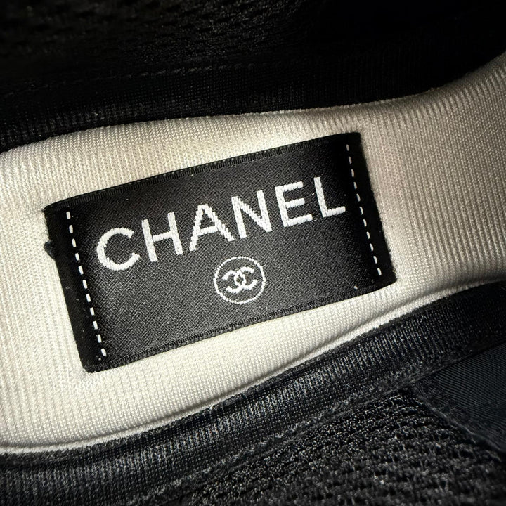 美品☆CHANEL シャネル G46609 ココマーク レースアップ レザー ローカットスニーカー ブラック 36 イタリア製 レディース