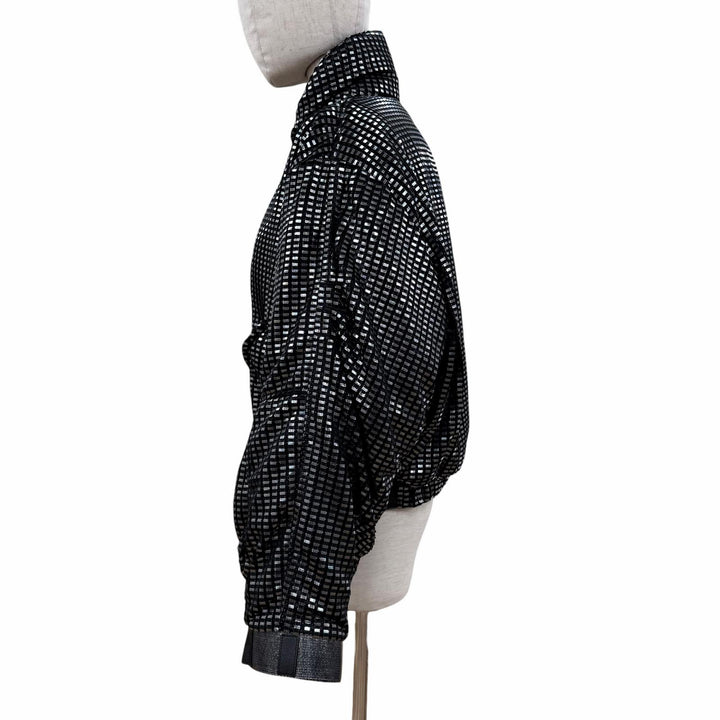 未使用品◇LOUIS VUITTON ルイヴィトン 23SS 1AAXI4 レザー モノグラム ジップアップ クロップド パファージャケット 34 伊製 正規品