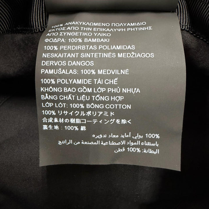 極美品▼PRADA プラダ 2HC137 RE-NYLON ナイロン 三角ロゴ トライアングルロゴ 帽子 バケットハット ブラック S 正規品 メンズ