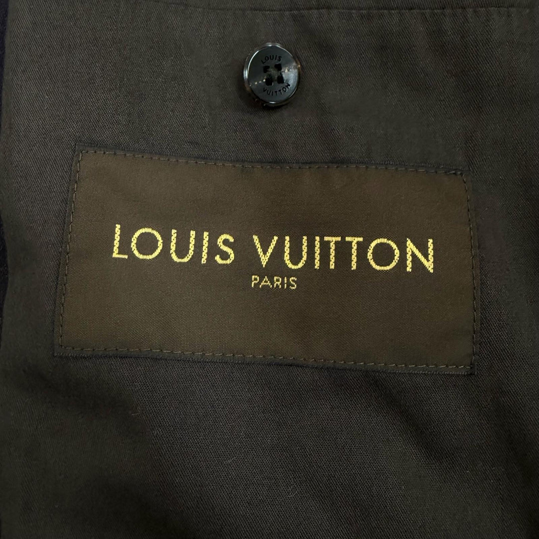 極美品▼LOUIS VUITTON ルイヴィトン 07AW グラデーション ダブルジップアップ ジャケット ブルゾン パープル ダークブラウン 54 正規品