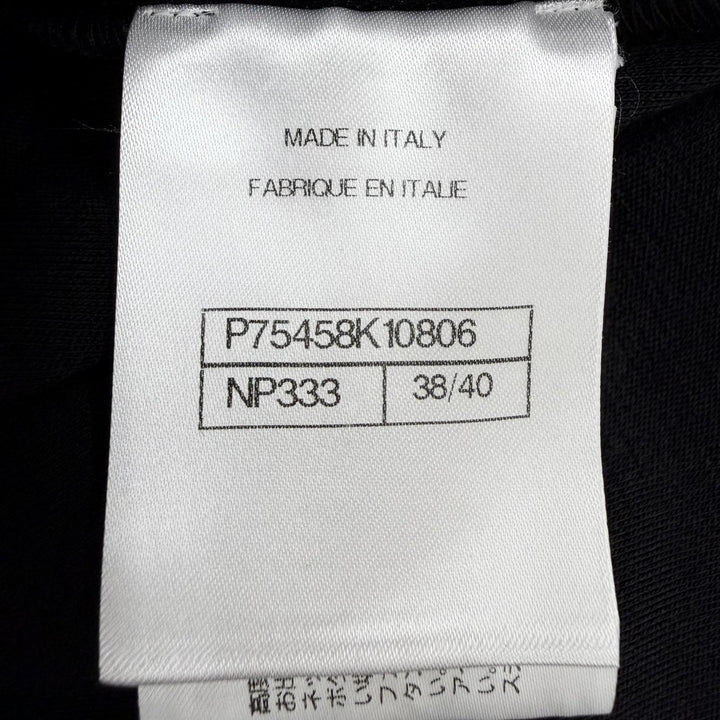 極美品◇CHANEL シャネル P75458K10806 ウール100％ ココマーク ラインストーン 長袖 カットソー マルチ 38/40 伊製 正規品 レディース