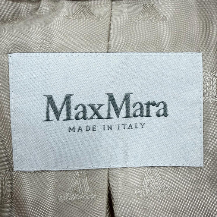 極美品◇Max Mara マックスマーラ 2023年製 23108601396 テディベア アルパカ ウール ボアジャケット ベージュ 36 イタリア製 正規品