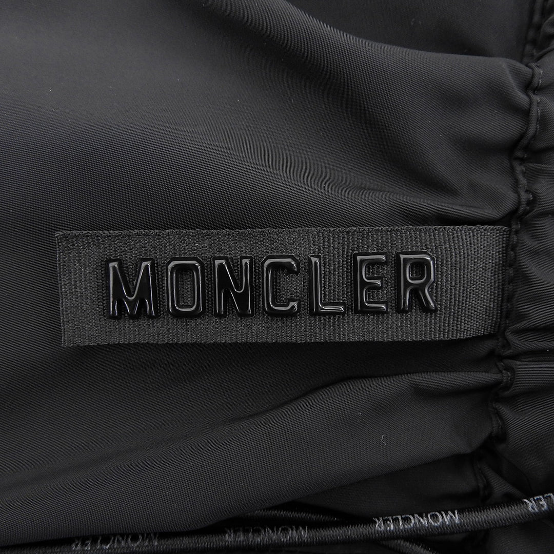 極美品▲MONCLER モンクレール 2021年製 H10932D00009 GONNA ドローストリング スカート ブラック 40 ルーマニア製 正規品 レディース