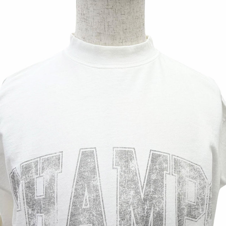 極美品△BALENCIAGA バレンシアガ 24AW 787349 Over Champs-Elysees コットン100％ 半袖Ｔシャツ ホワイト 1 正規品 メンズ レディース