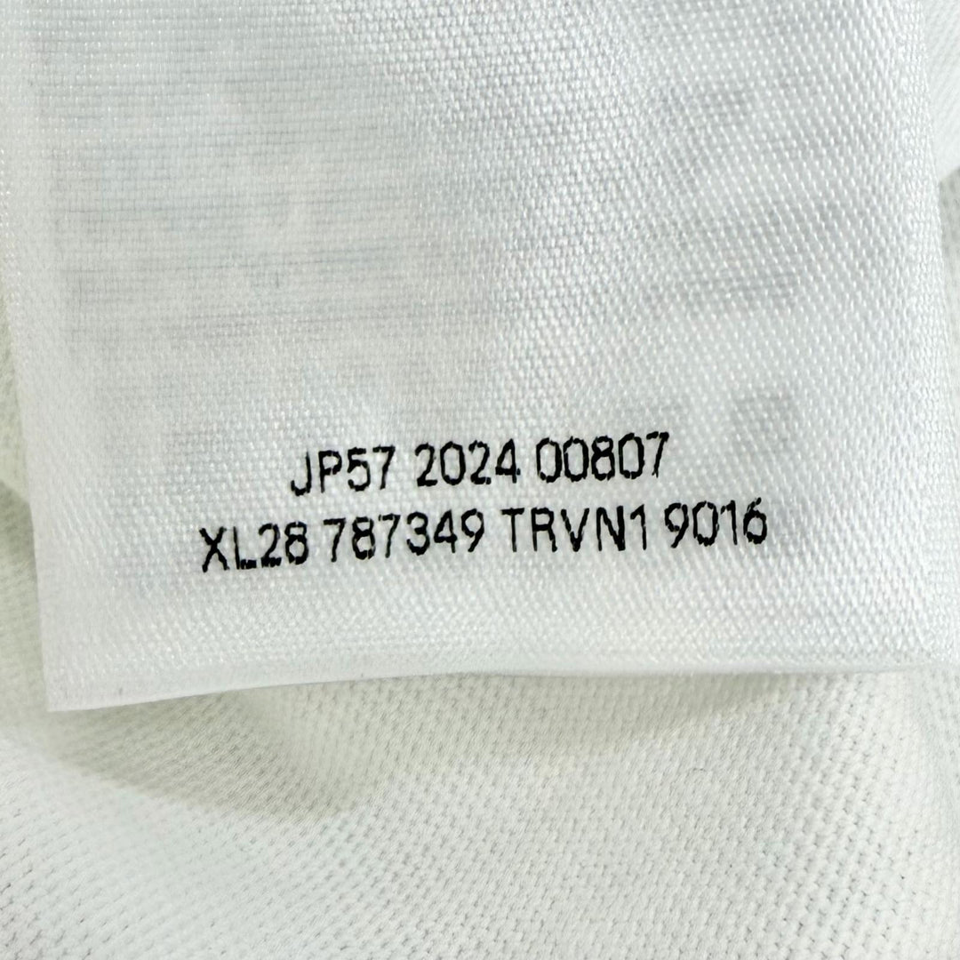 極美品△BALENCIAGA バレンシアガ 24AW 787349 Over Champs-Elysees コットン100％ 半袖Ｔシャツ ホワイト 1 正規品 メンズ レディース