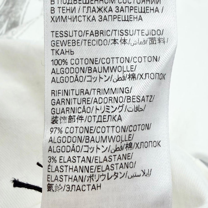 極美品△BALENCIAGA バレンシアガ 24AW 787349 Over Champs-Elysees コットン100％ 半袖Ｔシャツ ホワイト 1 正規品 メンズ レディース