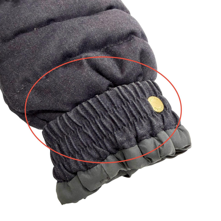 美品△TATRAS タトラス 21AW LTAT21A4581-D Rライン CIMA チマ ウール シルク ファー フード付き ダウンコート ネイビー 01 正規品
