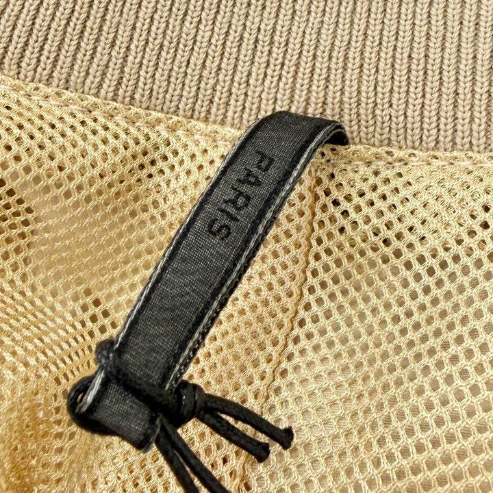 未使用品□Dior HOMME ディオールオム 10SS 0E3143251332 シルク混 BEE刺繍 薄手 ボンバージャケット スタジャン ベージュ 44 イタリア製