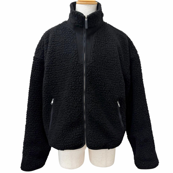 美品□ENTIRE STUDIOS エンタイアスタジオ 25AW ESU-W25-1045 EF JACKET ボアフリースジャケット ブルゾンジャケット ブラック L メンズ