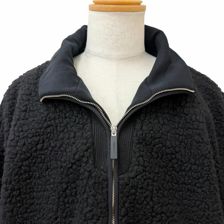 美品□ENTIRE STUDIOS エンタイアスタジオ 25AW ESU-W25-1045 EF JACKET ボアフリースジャケット ブルゾンジャケット ブラック L メンズ