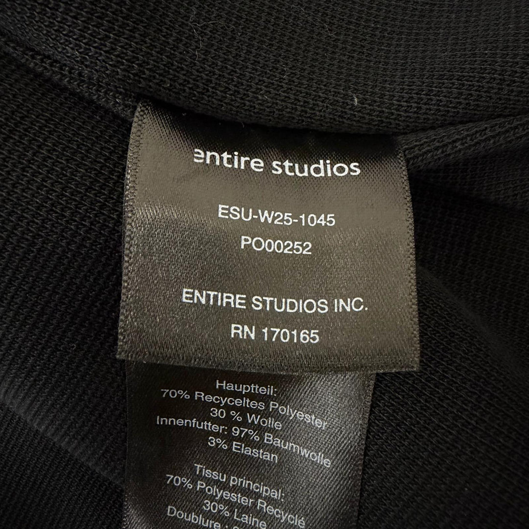 美品□ENTIRE STUDIOS エンタイアスタジオ 25AW ESU-W25-1045 EF JACKET ボアフリースジャケット ブルゾンジャケット ブラック L メンズ