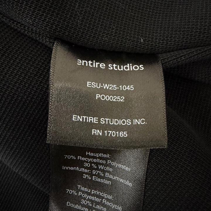 美品□ENTIRE STUDIOS エンタイアスタジオ 25AW ESU-W25-1045 EF JACKET ボアフリースジャケット ブルゾンジャケット ブラック L メンズ