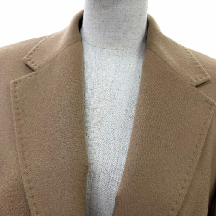 極美品☆MAX MARA STUDIO マックスマーラストゥディオ 2022年製 604606236 バージンウール ジャケット ベージュ 46 正規品 レディース