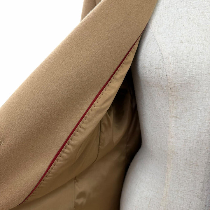 極美品☆MAX MARA STUDIO マックスマーラストゥディオ 2022年製 604606236 バージンウール ジャケット ベージュ 46 正規品 レディース