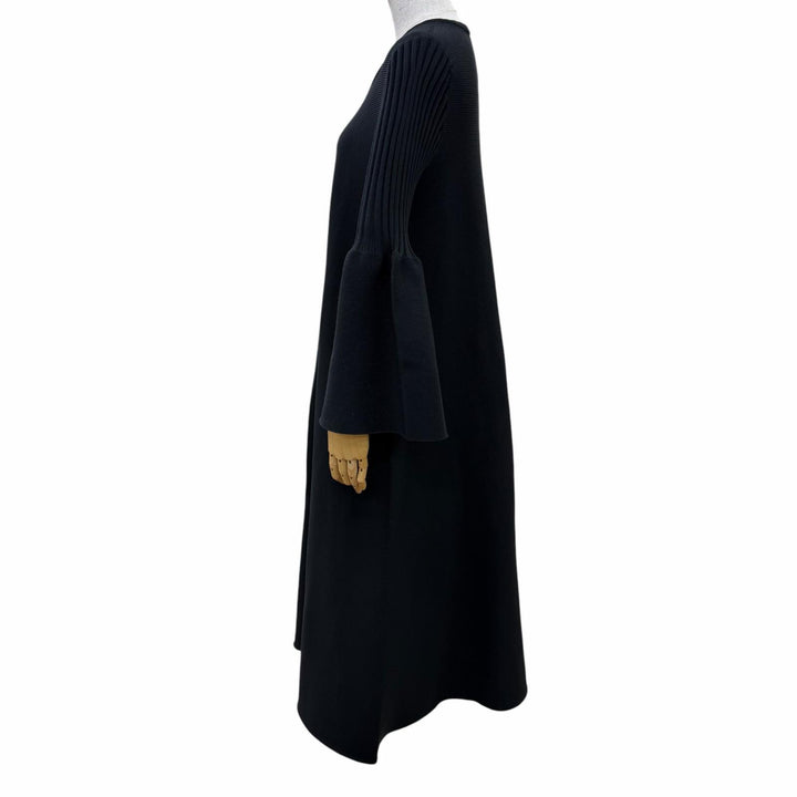 極美品☆CFCL シーエフシーエル CF004KH1151 POTTERY KAFTAN 3 GLITTER 長袖ニット ワンピース ブラック 1 日本製 正規品 レディース