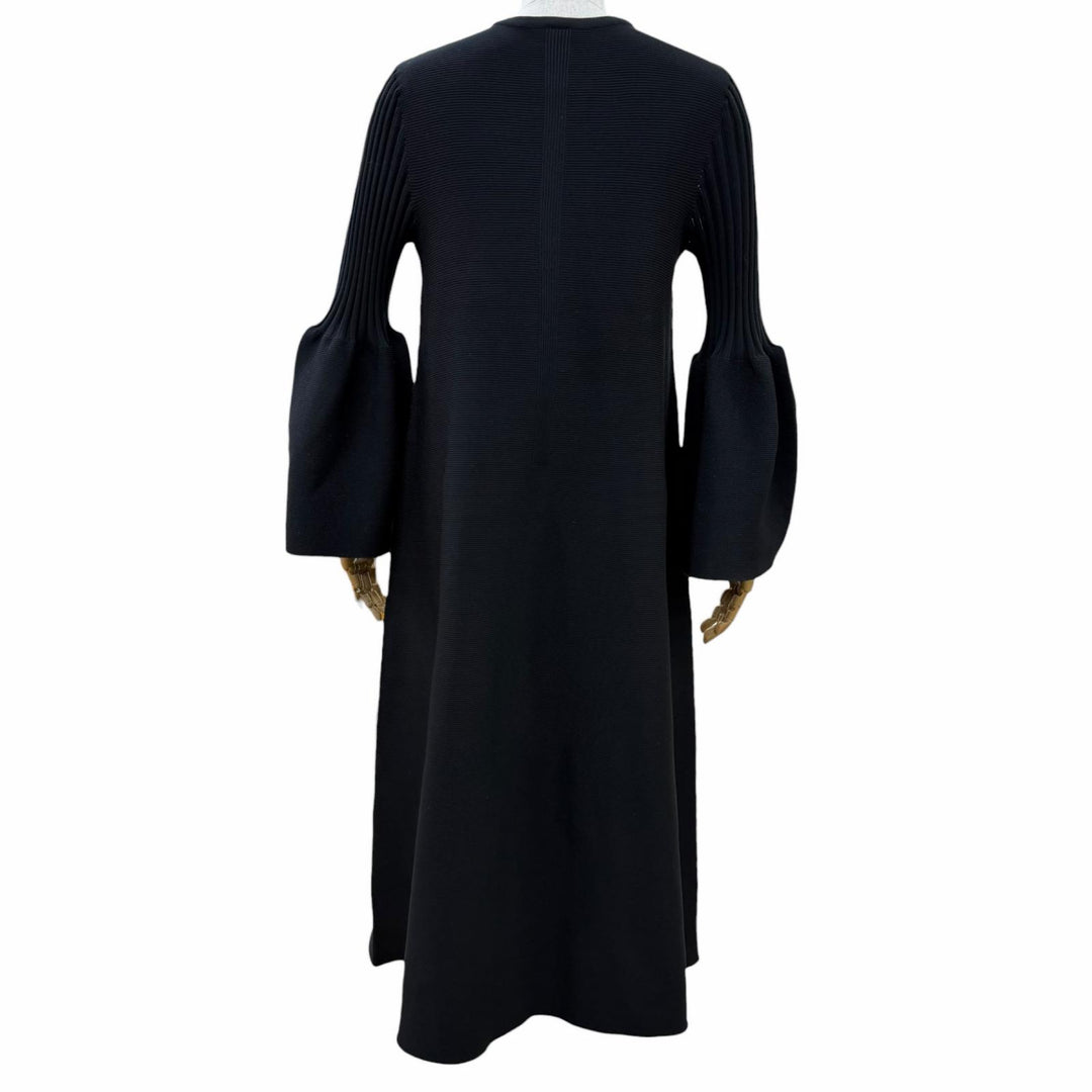 極美品☆CFCL シーエフシーエル CF004KH1151 POTTERY KAFTAN 3 GLITTER 長袖ニット ワンピース ブラック 1 日本製 正規品 レディース
