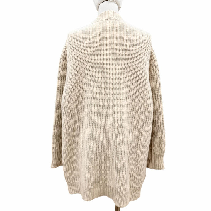 極美品◇MARNI マルニ CPMD0011Q0 カシミヤ ウール モヘア混 オーバーサイズ ボア カーディガン ベージュ 40 伊製 正規品 レディース