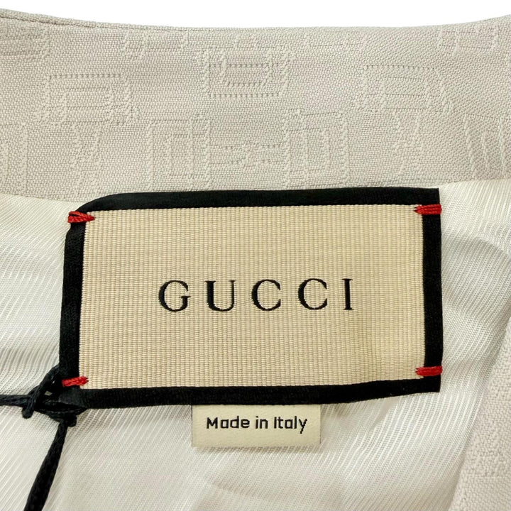 未使用品□GUCCI グッチ 24SS 780824 ホースビット 総柄 ジレ ベスト ベージュ 48 イタリア製 正規品 メンズ オススメ◎