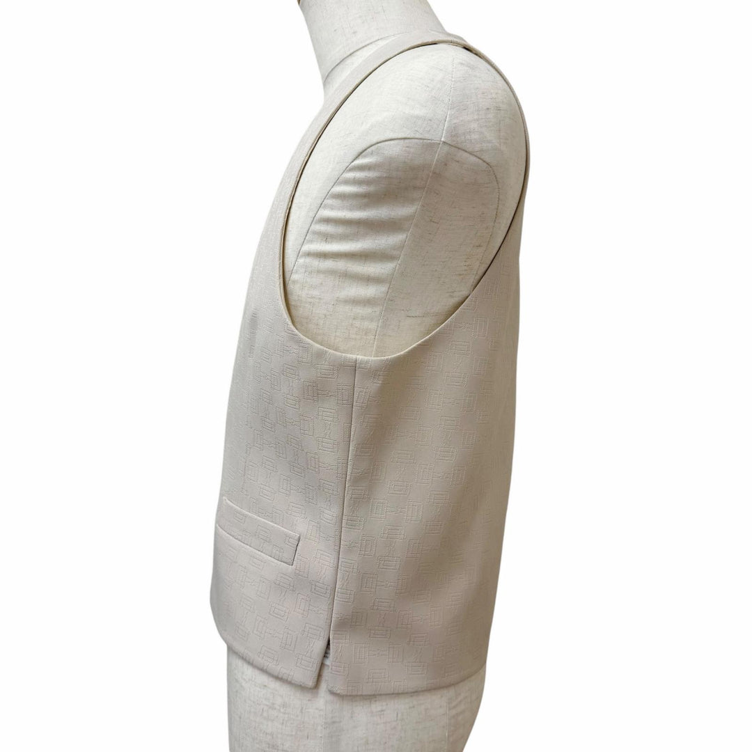 未使用品□GUCCI グッチ 24SS 780824 ホースビット 総柄 ジレ ベスト ベージュ 48 イタリア製 正規品 メンズ オススメ◎
