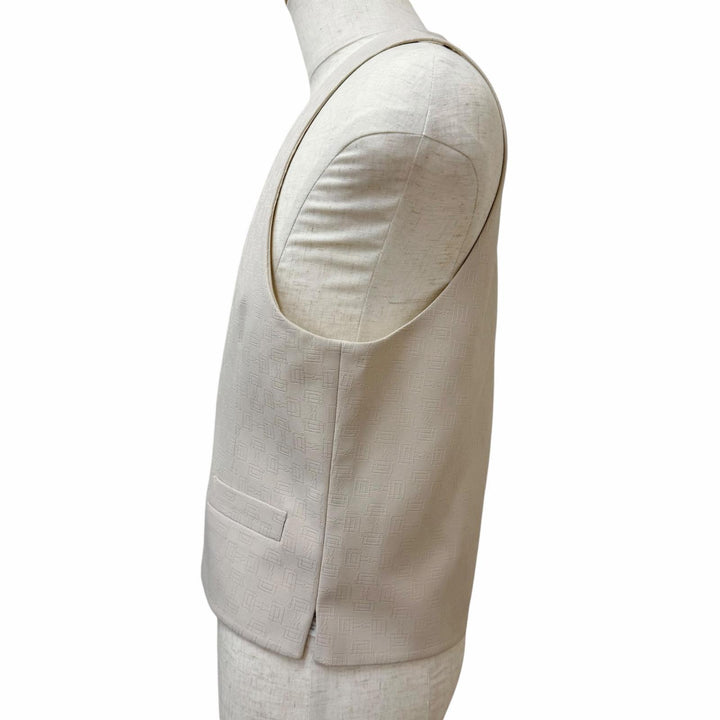 未使用品□GUCCI グッチ 24SS 780824 ホースビット 総柄 ジレ ベスト ベージュ 48 イタリア製 正規品 メンズ オススメ◎