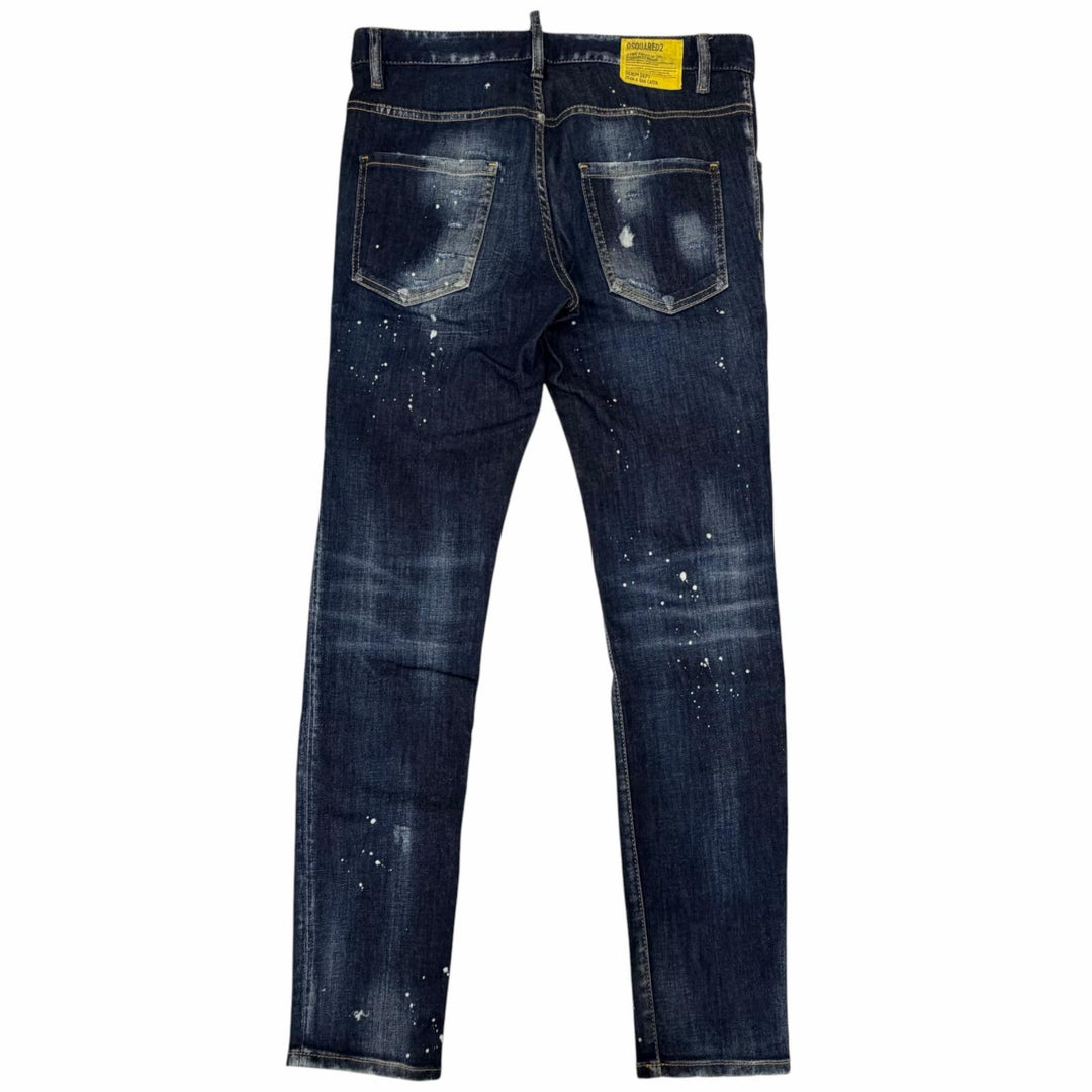 【ドンドン見直し】美品□DSQUARED2 ディースクエアード S74LB1192 22AW Super Twinky Jean ダメージ加工 デニムパンツ 46 正規品