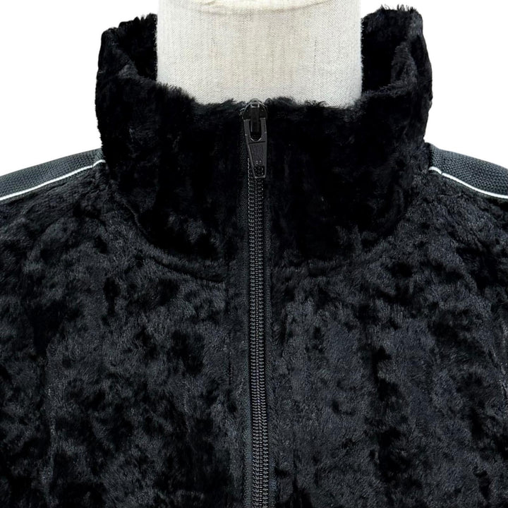 極美品◇Alexander Wang 4WC1252116/4WC1254415 ベロア クロップドジャケット セットアップ 黒 ジャケットS/パンツXS 正規品 レディース
