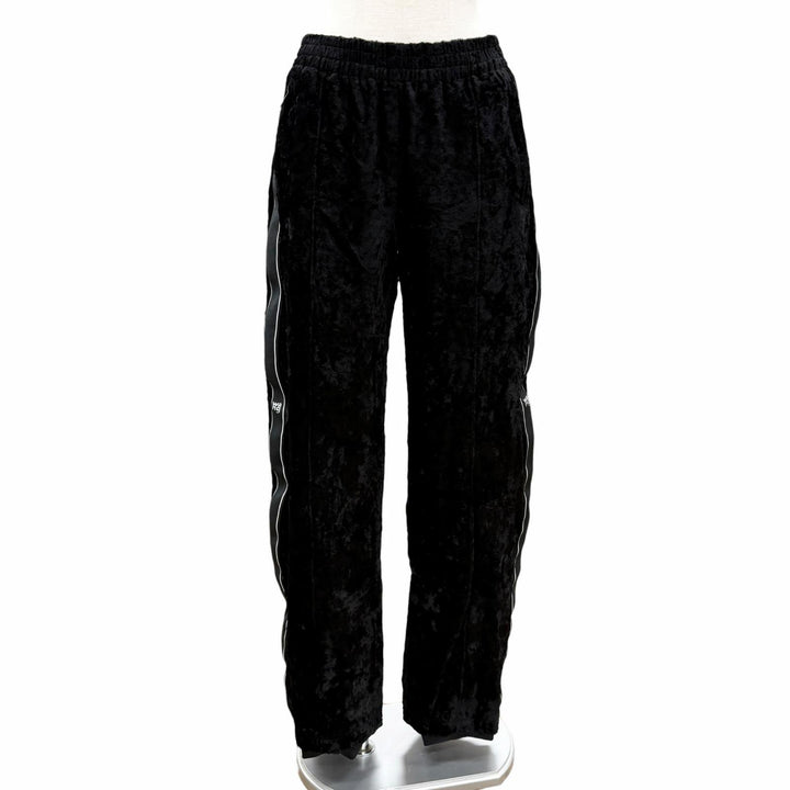 極美品◇Alexander Wang 4WC1252116/4WC1254415 ベロア クロップドジャケット セットアップ 黒 ジャケットS/パンツXS 正規品 レディース