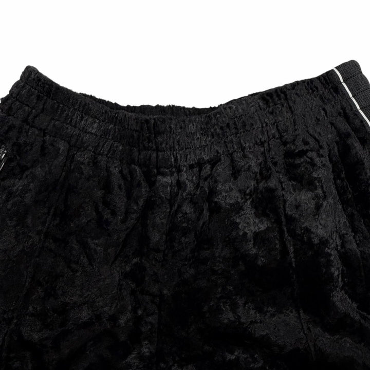極美品◇Alexander Wang 4WC1252116/4WC1254415 ベロア クロップドジャケット セットアップ 黒 ジャケットS/パンツXS 正規品 レディース