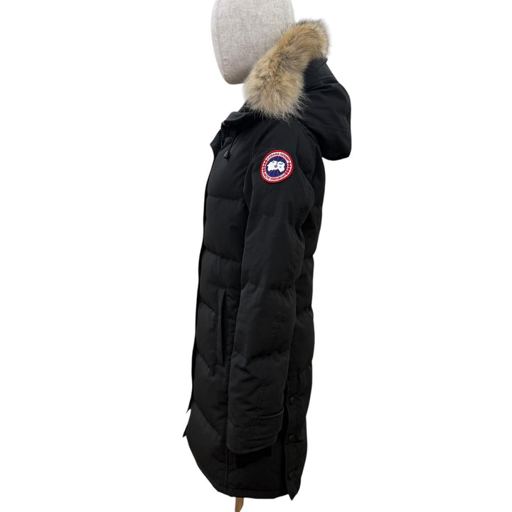 良品☆CANADA GOOSE カナダグース 2302JL MACKENZIE PARKA マッケンジーパーカ サザビー ファー・フード付 ダウンコート 黒 M 正規品