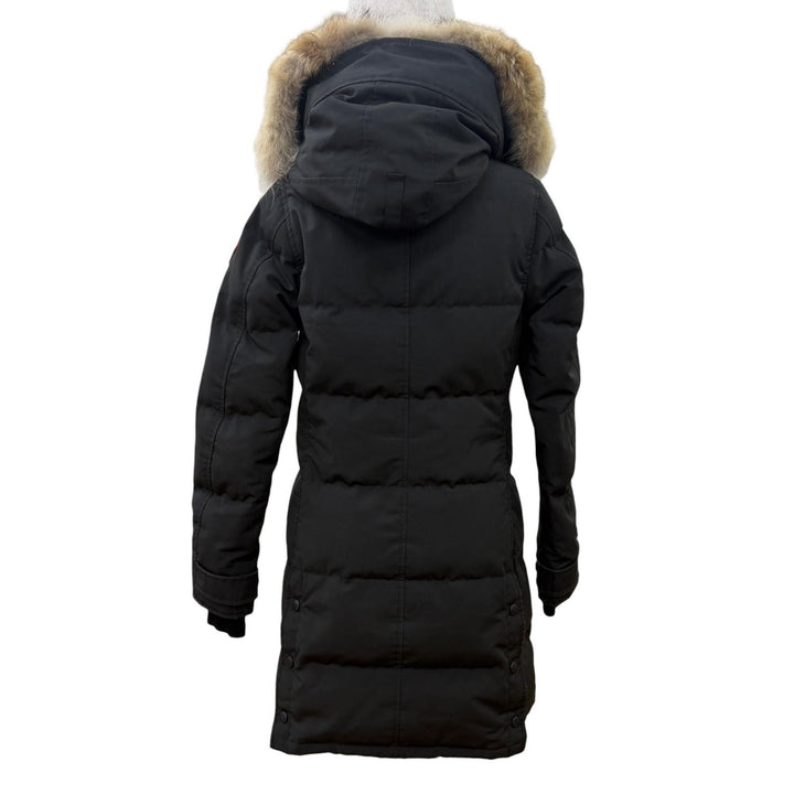 良品☆CANADA GOOSE カナダグース 2302JL MACKENZIE PARKA マッケンジーパーカ サザビー ファー・フード付 ダウンコート 黒 M 正規品